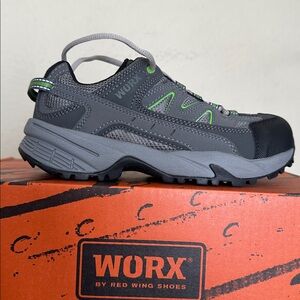 WORX Red Wing Women's Shoes Size 5 M Steel Toe Slip‎ Resistant 5111 Work